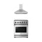 Thor Kitchen 2-Piece Appliance Package - 30-Inch Propane Gas Range & Wall Mount Hood in Stainless Steel