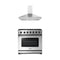 Thor Kitchen 2-Piece Appliance Package - 36-Inch Propane Gas Range & Wall Mount Hood in Stainless Steel