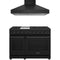 Thor Kitchen 2-Piece Appliance Package - 48-Inch Propane Gas Range & Wall Mount Hood in Black