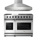 Thor Kitchen 2-Piece Appliance Package - 48-Inch Gas Range & Pro Wall Mount Hood in Stainless Steel