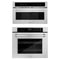 ZLINE 2-Piece Appliance Package - 30-Inch Electric Wall Oven with Self-Clean & 30-Inch Build-In Microwave Oven in Satin Stainless Steel