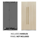 ZLINE 42-Inch Column 12.5 Cu. Ft. Refrigerator and 8.6 Cu. Ft. Freezer in Panel Ready with Gold Accent