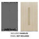 ZLINE 48-Inch Column 12.5 Cu. Ft. Refrigerator and 12.4 Cu. Ft. Freezer in Panel Ready with Champagne Bronze Accents