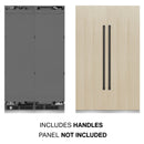 ZLINE 48-Inch Column 12.5 Cu. Ft. Refrigerator and 12.4 Cu. Ft. Freezer in Panel Ready with Matte Black Accents