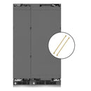 ZLINE 48-Inch Column 16.7 Cu. Ft. Refrigerator and 8.6 Cu. Ft. Freezer in Panel Ready with Champagne Bronze Accent