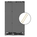 ZLINE 48-Inch Column 16.7 Cu. Ft. Refrigerator and 8.6 Cu. Ft. Freezer in Panel Ready with Gold Accent