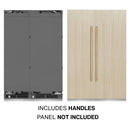 ZLINE 54-Inch Column 16.7 Cu. Ft. Refrigerator and 12.4 Cu. Ft. Freezer in Panel Ready with Champagne Bronze Accent