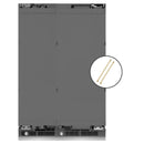 ZLINE 54-Inch Column 16.7 Cu. Ft. Refrigerator and 12.4 Cu. Ft. Freezer in Panel Ready with Gold Accent