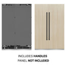 ZLINE 54-Inch Column 16.7 Cu. Ft. Refrigerator and 12.4 Cu. Ft. Freezer in Panel Ready with Matte Black Accent