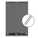 ZLINE 54-Inch Column 16.7 Cu. Ft. Refrigerator and 12.4 Cu. Ft. Freezer in Panel Ready with Matte Black Accent