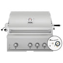 Gordon Ramsay by Thor Kitchen 32-Inch Built-In Gas Grill with Natural Gas Kit in Stainless Steel
