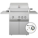 Gordon Ramsay by Thor Kitchen 32-Inch Freestanding Gas Grill with Natural Gas Kit in Stainless Steel