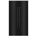 ZLINE 48-Inch Column 12.5 Cu. Ft. Refrigerator and 12.4 Cu. Ft. Freezer in Black Stainless Steel
