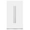 ZLINE 48-Inch Column 12.5 Cu. Ft. Refrigerator and 12.4 Cu. Ft. Freezer in White Matte