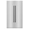 ZLINE 48-Inch Column 12.5 Cu. Ft. Refrigerator and 12.4 Cu. Ft. Freezer in Stainless Steel with Matte Black Accents