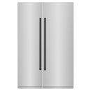 ZLINE 54-Inch Column 16.7 Cu. Ft. Refrigerator and 12.4 Cu. Ft. Freezer in Stainless Steel with Matte Black Accent