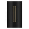 ZLINE 48-Inch Column 12.5 Cu. Ft. Refrigerator and 12.4 Cu. Ft. Freezer in Black Stainless Steel with Champagne Bronze Accents