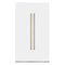 ZLINE 48-Inch Column 12.5 Cu. Ft. Refrigerator and 12.4 Cu. Ft. Freezer in White Matte with Champagne Bronze Accents