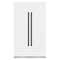 ZLINE 48-Inch Column 12.5 Cu. Ft. Refrigerator and 12.4 Cu. Ft. Freezer in White Matte with Matte Black Accents