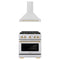 ZLINE Autograph Edition 2-Piece Appliance Package - 30-Inch Gas Range & Wall Mounted Range Hood in Stainless Steel with Gold Trim