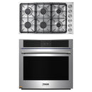 Thor Kitchen 2-Piece Pro Appliance Package - 36-Inch Gas Cooktop & Electric Wall Oven in Stainless Steel