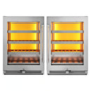 Thor Kitchen 2-Piece Appliance Package - 24-Inch Wine Cooler in Stainless Steel