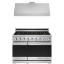 Stainless steel Thor Kitchen appliance package with 36-inch range, range hood