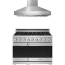 Stainless steel Thor Kitchen appliance package with 36-inch range, range hood