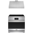 Stainless steel Thor Kitchen appliance package with 36-inch range, range hood