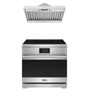 Stainless steel Thor Kitchen appliance package with 36-inch range, range hood