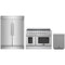 Forno 3-Piece Appliance Package - 48-Inch Electric Range, 60-Inch Refrigerator and Dishwasher in Stainless Steel