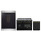 Forno 3-Piece Appliance Package - 48-Inch Electric Range, 60-Inch Refrigerator and Dishwasher in Black with Antique Brass Trim