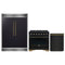 Forno 3-Piece Appliance Package - 36-Inch Gas Range, 60-Inch Convertible Refrigerator with Modern Grille Trim, and Dishwasher in Black with Antique Brass Trim