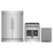 Forno 3-Piece Appliance Package - 30-Inch Galiano French Door Dual Fuel Range, 60-Inch Refrigerator, and Dishwasher in Stainless Steel