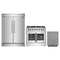 Forno 3-Piece Appliance Package - 36-Inch Galiano French Door Dual Fuel Range, 60-Inch Refrigerator, and Dishwasher in Stainless Steel