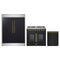 Forno 3-Piece Appliance Package - 36-Inch Galiano French Door Dual Fuel Range, 60-Inch Refrigerator, and Dishwasher in Black with Antique Brass Trim