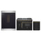 Forno 3-Piece Appliance Package - 48-Inch Galiano French Door Dual Fuel Range, 60-Inch Refrigerator, and Dishwasher in Black with Antique Brass Trim