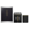 Forno 3-Piece Appliance Package - 30-Inch Galiano French Door Gas Range, 60-Inch Refrigerator, and Dishwasher in Black with Antique Brass Trim
