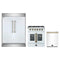 Forno 3-Piece Appliance Package - 30-Inch Galiano French Door Gas Range, 60-Inch Refrigerator, and Dishwasher in White with Antique Brass Trim