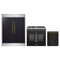 Forno 3-Piece Appliance Package - 36-Inch Galiano French Door Gas Range, 60-Inch Refrigerator, and Dishwasher in Black with Antique Brass Trim