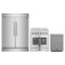 Forno 3-Piece Appliance Package - 30-Inch Galiano French Door Electric Range, 60-Inch Refrigerator, and Dishwasher in Stainless Steel