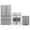 Forno 3-Piece Appliance Package - 30-Inch Galiano French Door Electric Range, 36-Inch Refrigerator, and Dishwasher in Stainless Steel