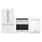 Thor Kitchen 3-Piece Appliance Package - 36-Inch Natural Gas Range, 36-Inch Refrigerator, & 24-Inch Dishwasher in White