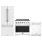 Thor Kitchen 3-Piece Appliance Package - 36-Inch Propane Gas Range, 30-Inch Refrigerator, & 24-Inch Dishwasher in White