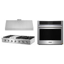 Thor Kitchen 3-Piece Pro Appliance Package - 48-Inch Propane Gas Rangetop , Electric Wall Oven & Under Cabinet 11-Inch Tall Hood in Stainless Steel
