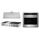 Thor Kitchen 3-Piece Pro Appliance Package - 48-Inch Rangetop, Electric Wall Oven & Under Cabinet 11-Inch Tall Hood in Stainless Steel