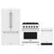 Thor Kitchen 3-Piece Appliance Package - 30-Inch Propane Gas Range, Counter-Depth Refrigerator, & Dishwasher in White