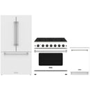 White Thor Kitchen appliance package with 36-inch range, french door refrigerator, dishwasher