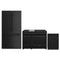 Thor Kitchen 3-Piece Appliance Package - 48-Inch Natural Gas Range, 36-Inch Refrigerator, & 24-Inch Dishwasher in Black