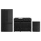 Thor Kitchen 3-Piece Appliance Package - 48-Inch Propane Gas Range, Counter-Depth Refrigerator, & Dishwasher in Black